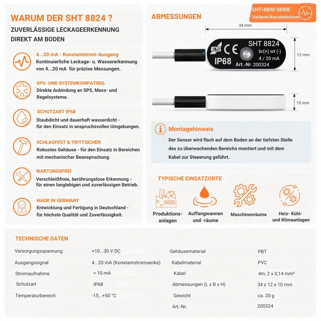 Schabus SHT 8824 actieve watersensor 4-20 mA