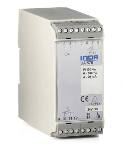 Inor DA576 temperatuurtransmitter Pt100 2-kanaals