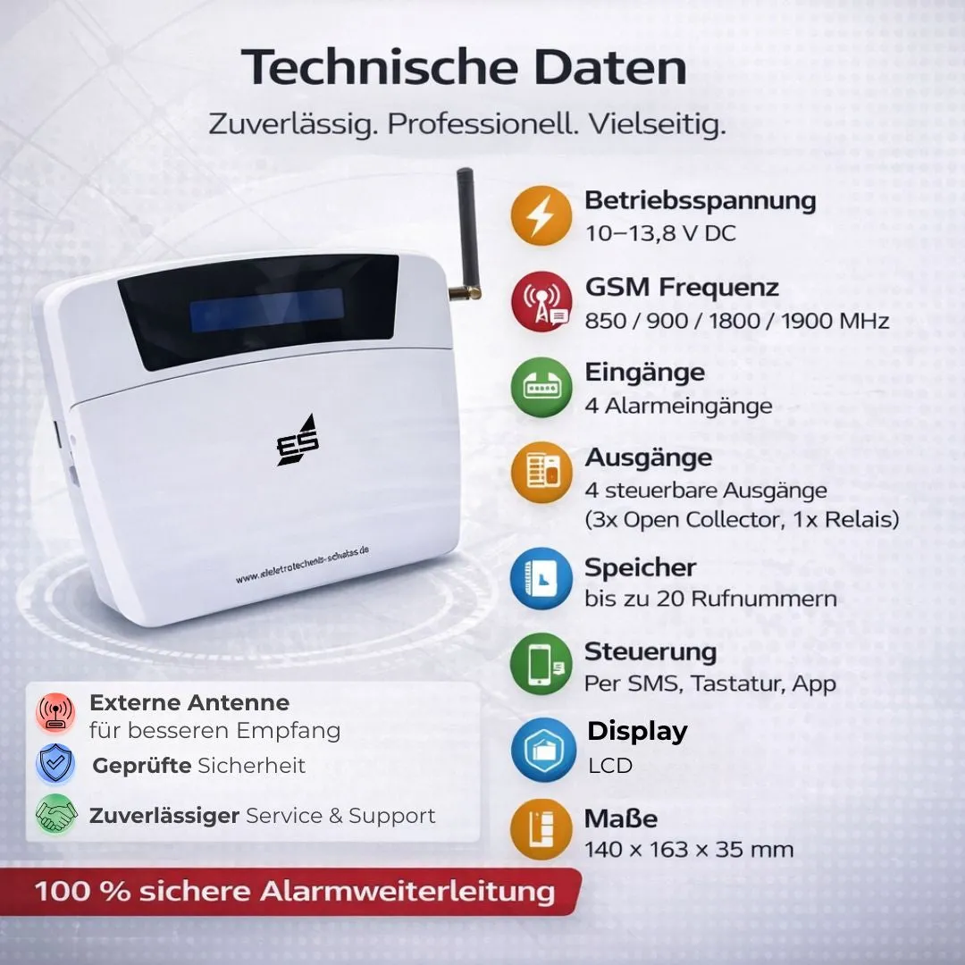 Schabus GSM 4G Wähl- und Steuergerät kiezer SMS-alarm