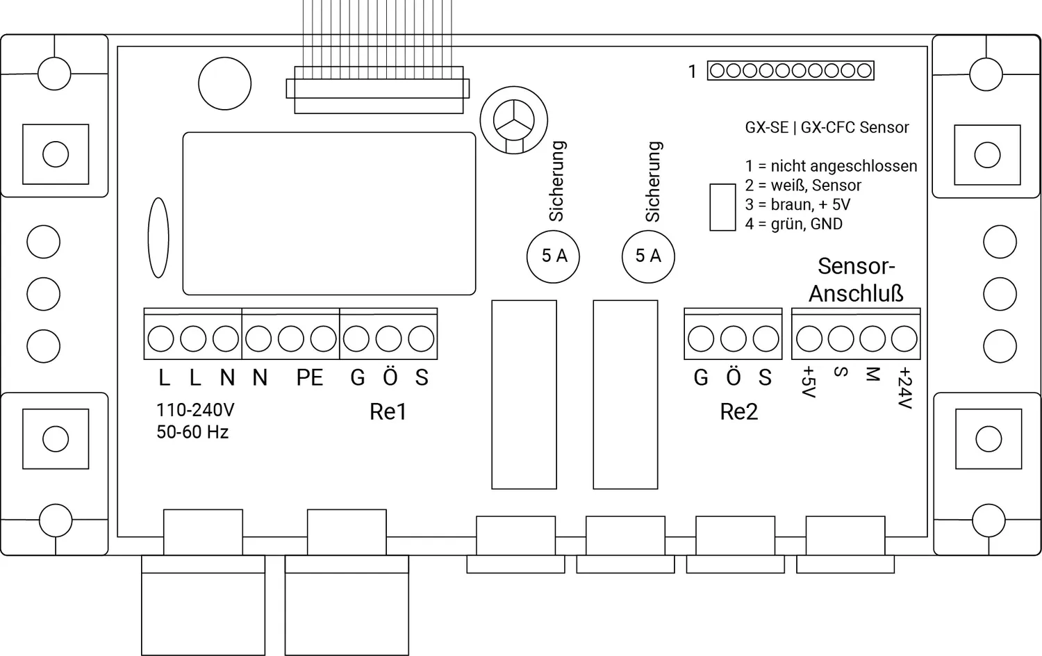 Schabus GX-C300S CO- en gasmelder met externe sensor