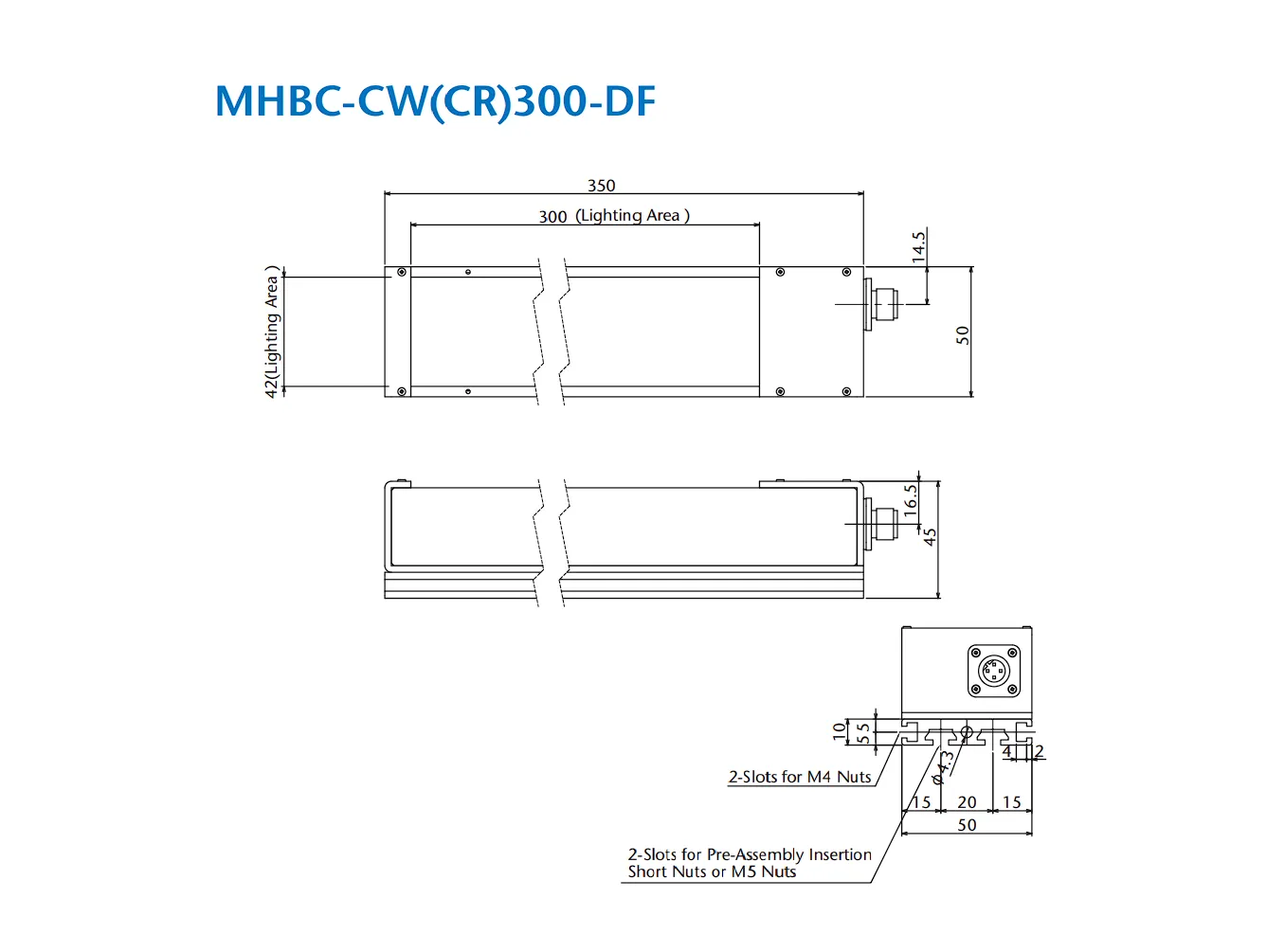 IoLite-vision MHBC MHBC-CR300-DF bar light