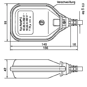 Schabus SHT 5019 vlotterschakelaar vuil water 1,75 m