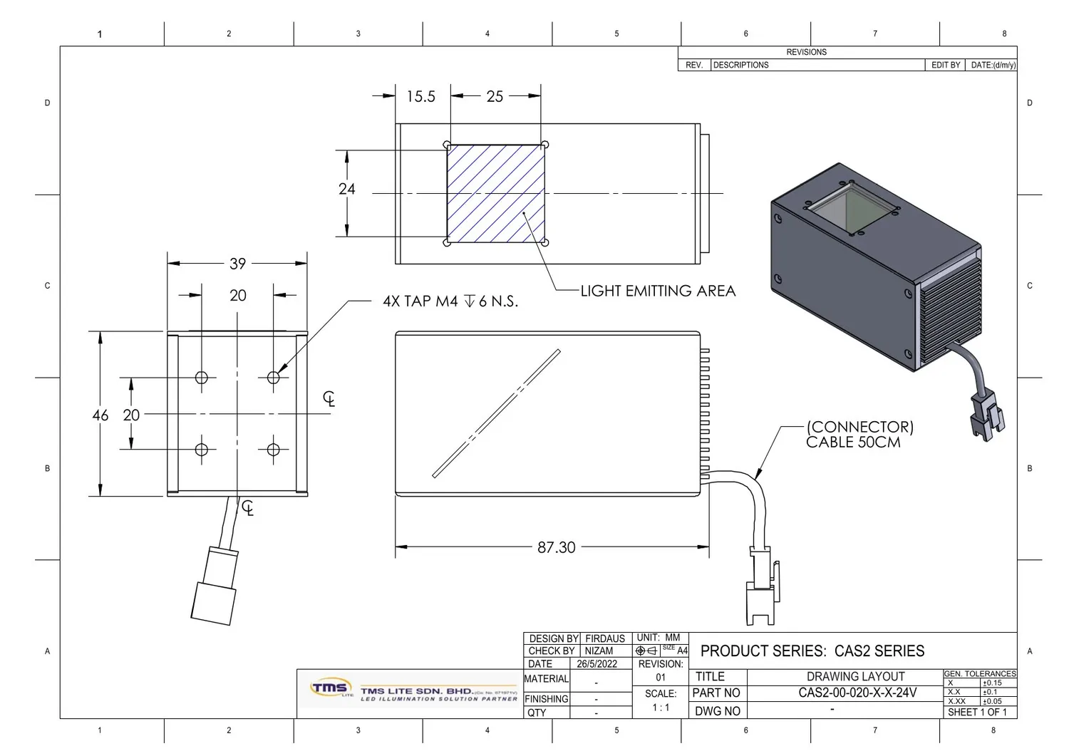 IoLite-vision CAS2-00-020-X coaxiale verlichting