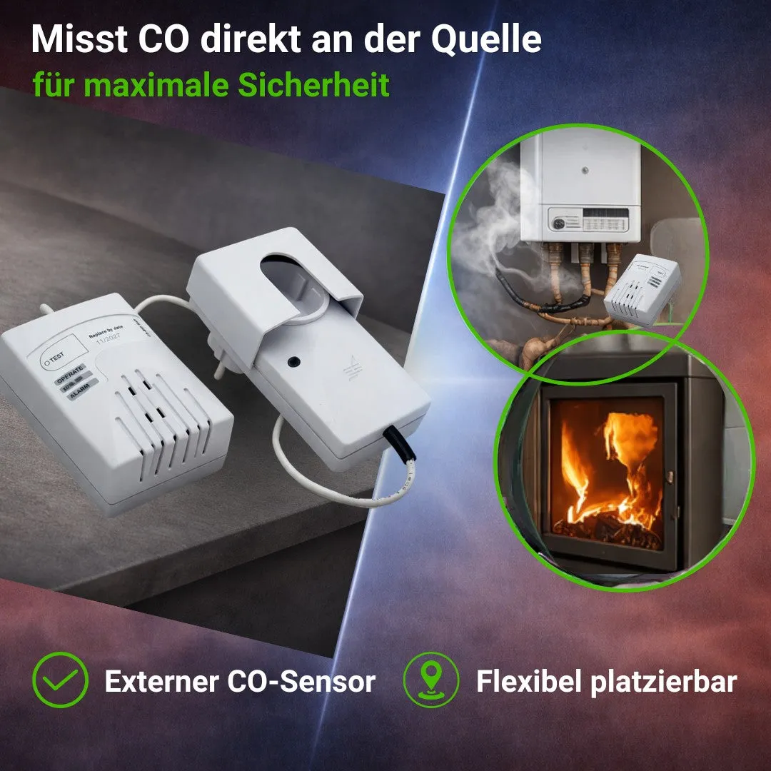 Schabus GX-C3pro CO-melder stopcontact 230V extern