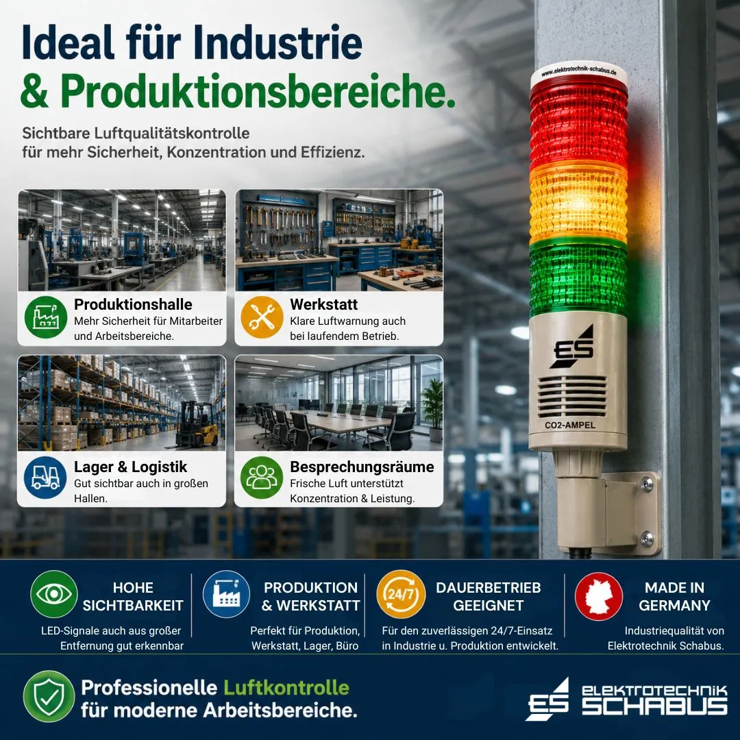 Schabus CO2-Ampel Factory CO2-waarschuwingslamp