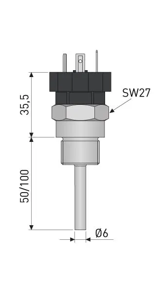 Inor TRA-C20 Pt100 temperatuursensor -50 tot 200°C