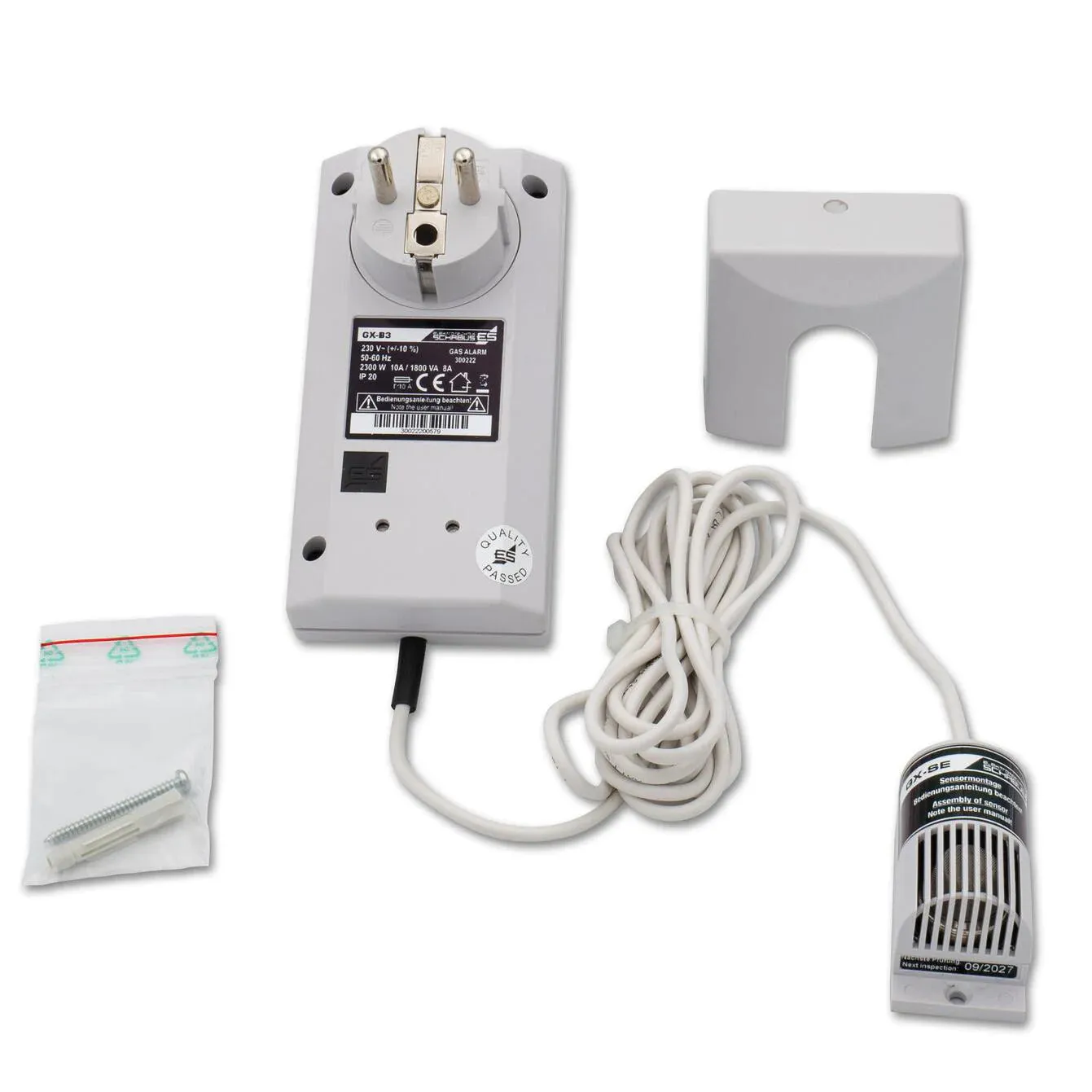 Schabus GX-B3 gasmelder 230 V met automatische afsluiting