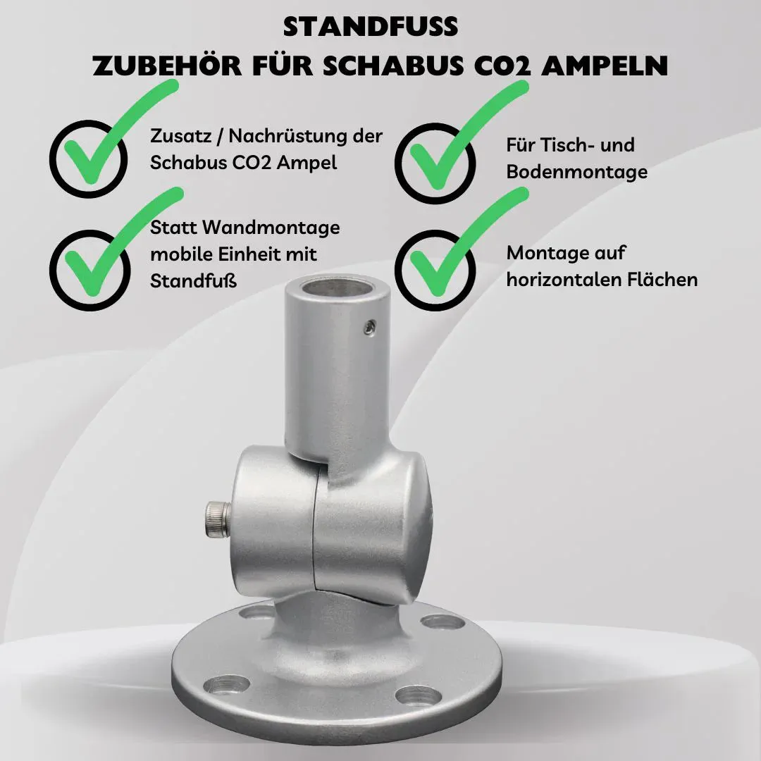 Schabus CO₂-ampel standvoet voor wandvrije plaatsing