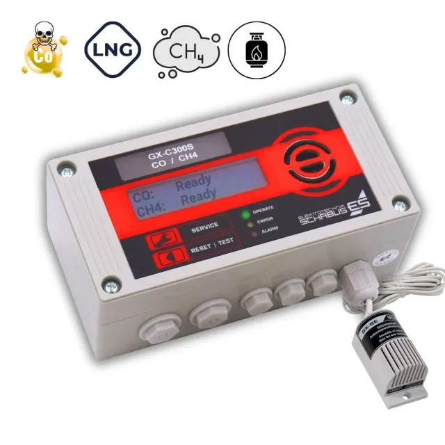 Schabus GX-C300S CO- en gasmelder met externe sensor
