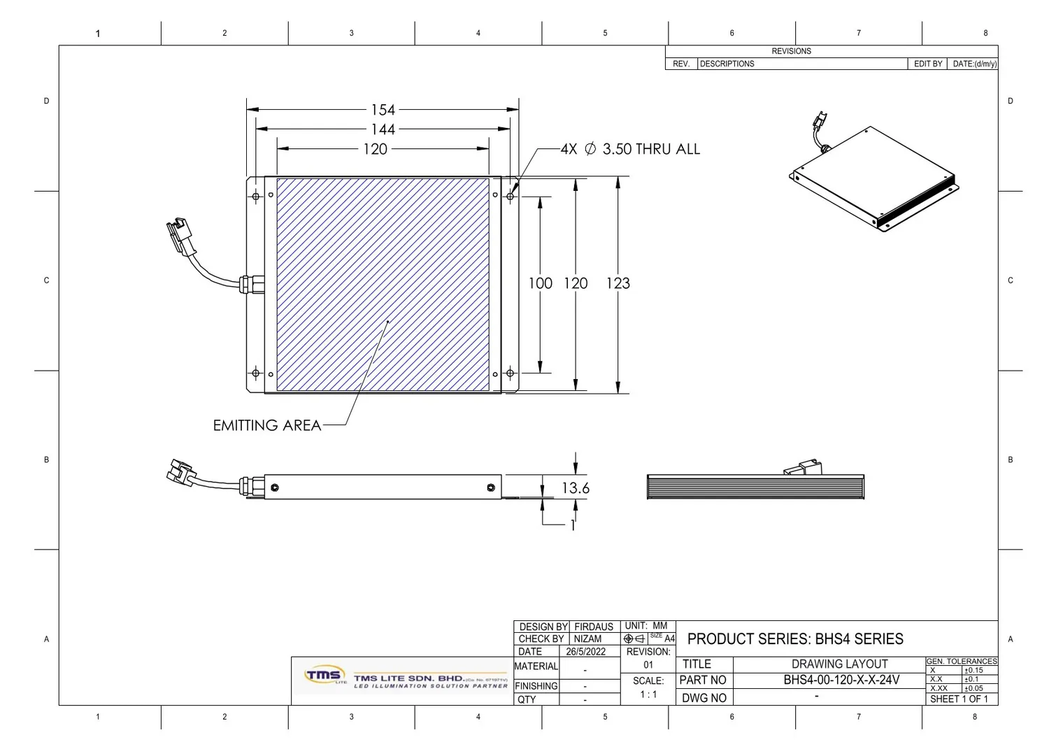 IoLite-vision BHS4-00-120-X LED-backlight