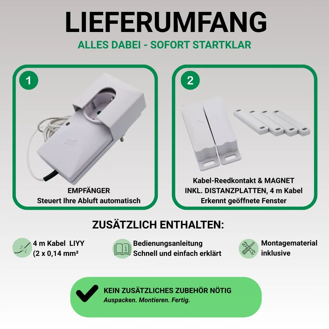 Schabus KDS 210 kabel-afzuigbesturing met raamcontact