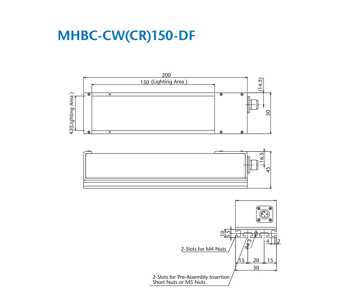 IoLite-vision MHBC-CR150-DF barverlichting