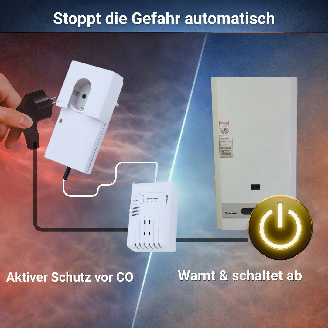 Schabus GX-C3pro CO-melder stopcontact 230V extern