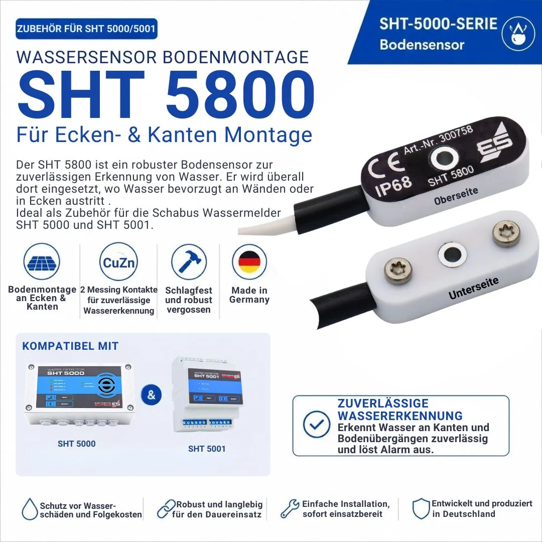 Schabus SHT 5800 watersensor voor vloer- en kantmontage