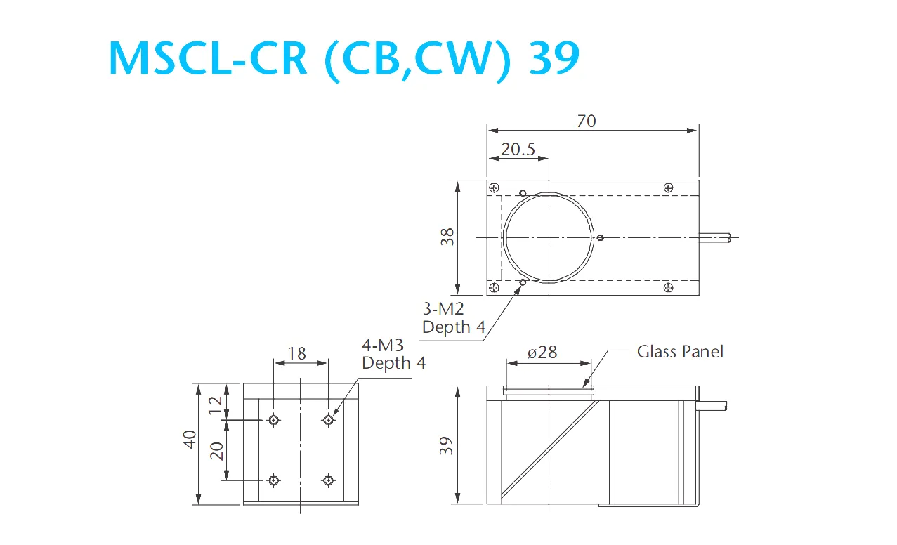 MSCL MSCL-CB39 coaxiale verlichting LED