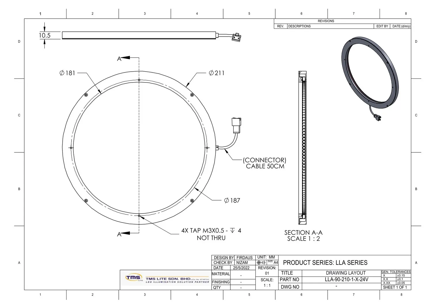 IoLite-vision LLA-90-210-1 laaghoeklamp