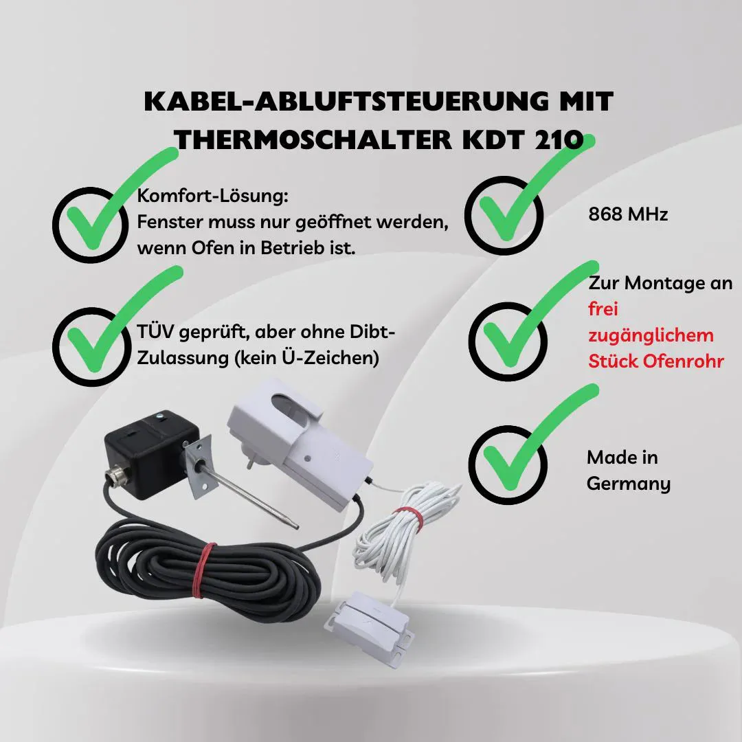 Schabus KDT 210 kabel-afzuigregeling met thermoschakelaar