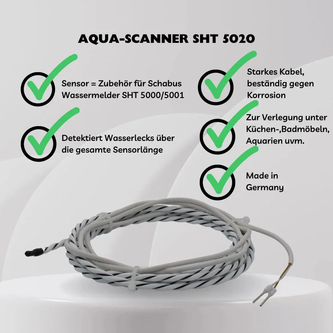 Schabus Aqua-Scanner SHT 5020 lekkagesensor 2 m flaksensor