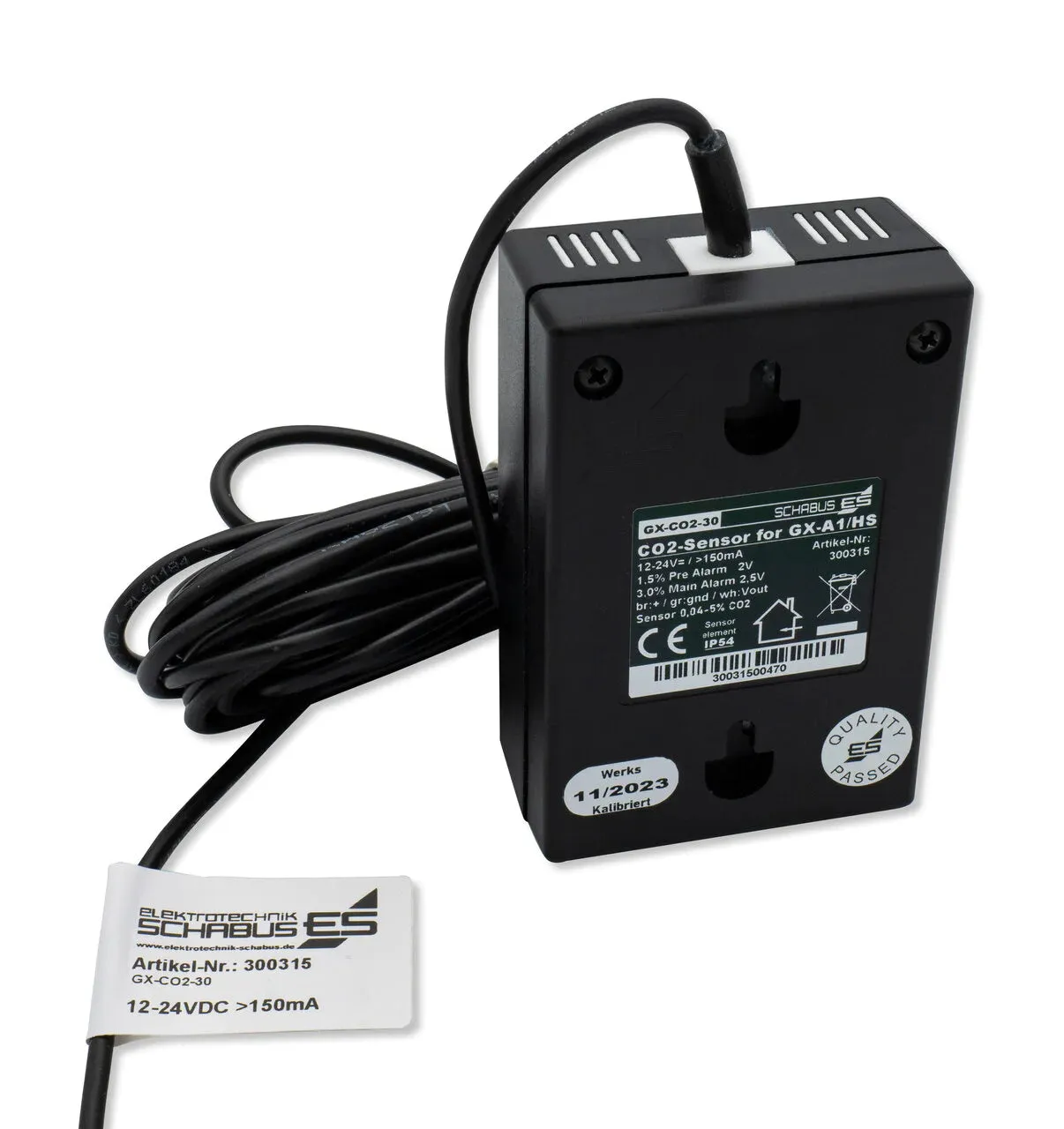 Schabus GX-CO2-30 CO2-sensor actieve gasmelder