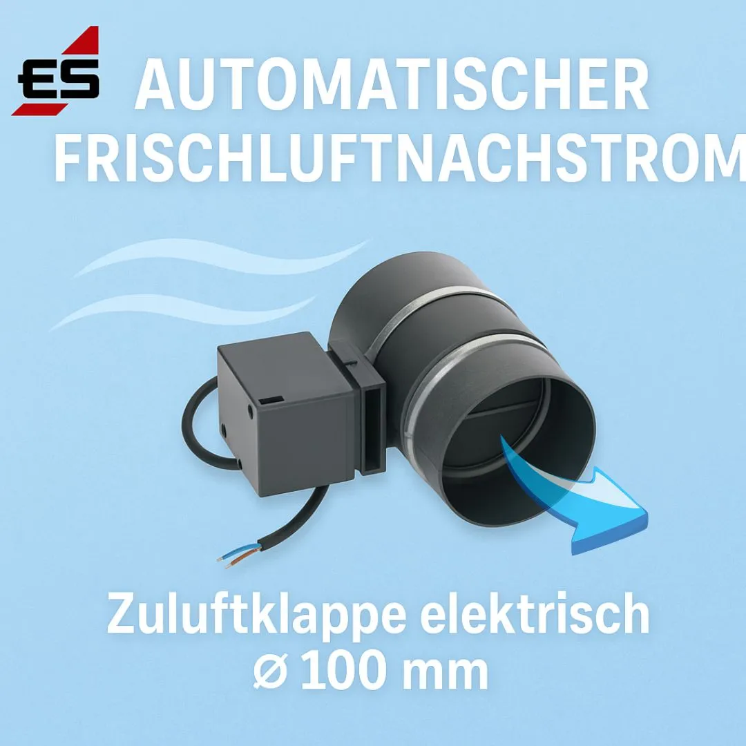 Schabus KZS 200 zuluftklep met veerretourmotor