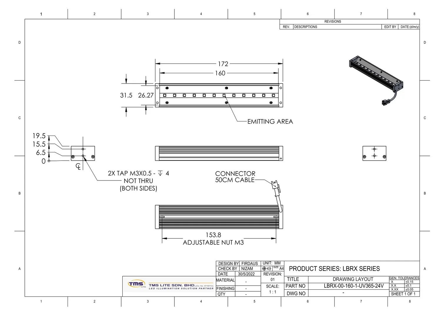 IoLite-vision LBRX-00-160-1 UV-verlichting