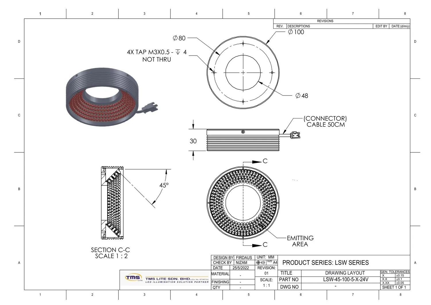 IoLite-vision LSW-45-100-5 spotverlichting