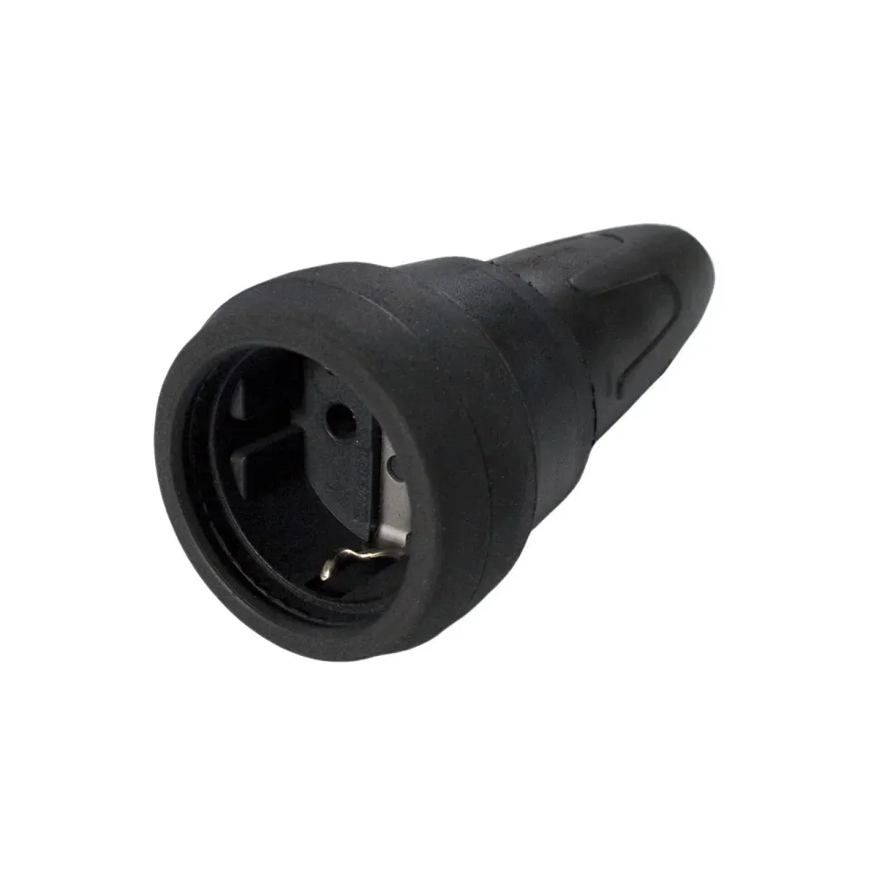 Schabus schuko contrastekker rubber 230V zonder manchet