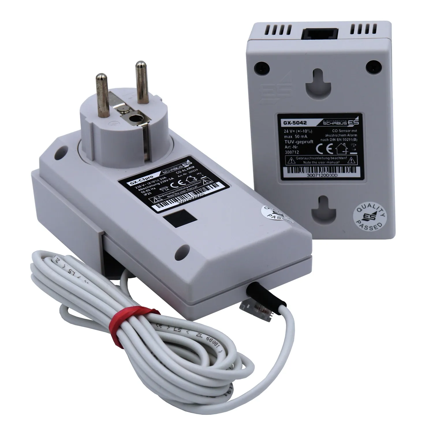 Schabus GX-C3pro CO-melder stopcontact 230V extern