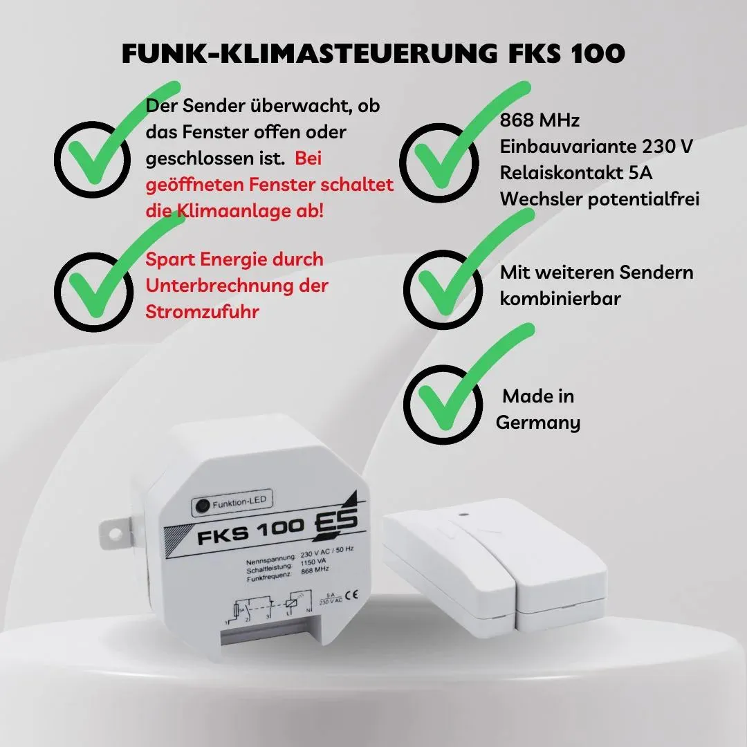 Schabus FKS 100 draadloze klimaatregeling inbouw
