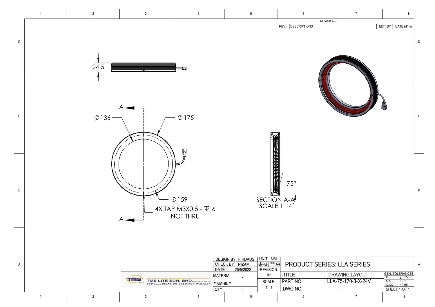 IoLite-vision LLA-75-170-3 LED verlichting