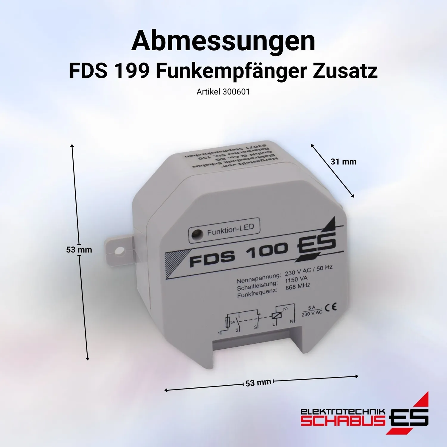 Schabus FDS 199 radio-ontvanger inbouw voor FDS 100 200