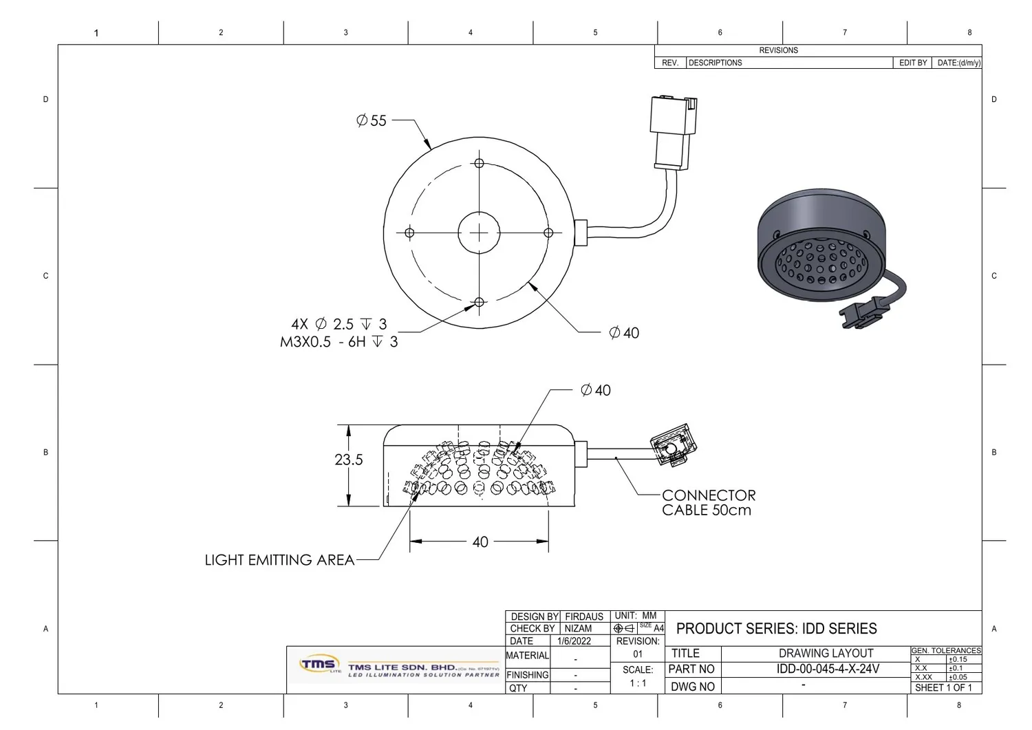 IoLite-vision IDD dome verlichting sterk diffuus