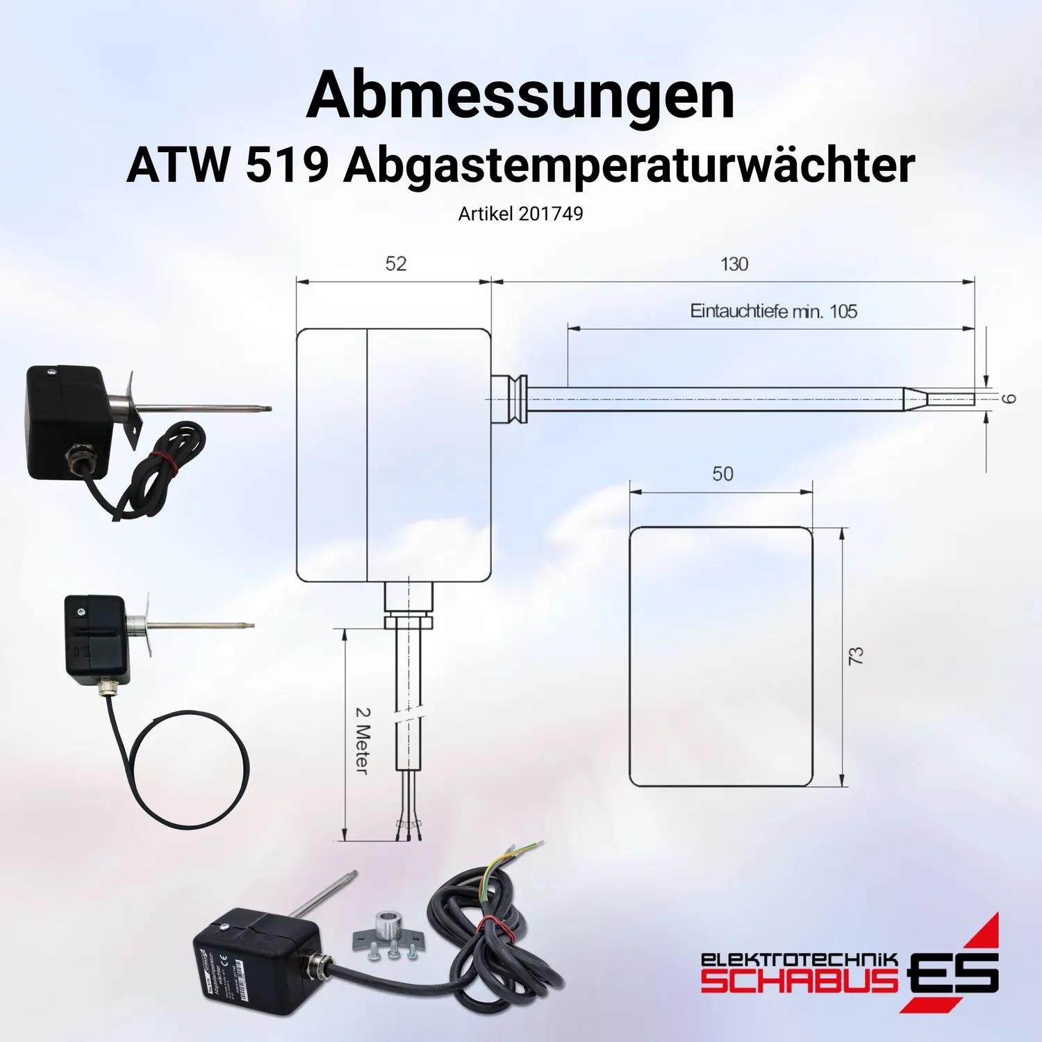 Schabus ATW 519 rookgastemperatuurbeveiliging
