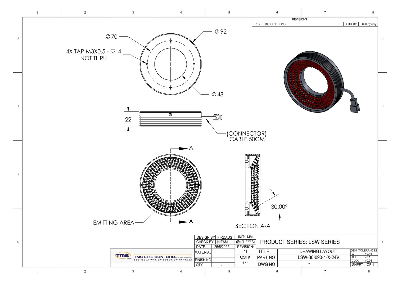 IoLite-vision LSW-30-090-4 spotverlichting