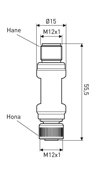 Inor IPAQ CT20 temperatuurtransmitter Pt100 4-20mA M12