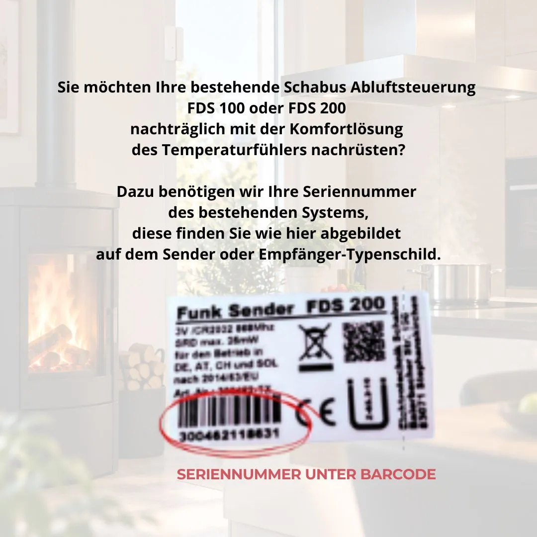 Schabus FTX 098 temperatuursensor voor FDS 100/200 40°C