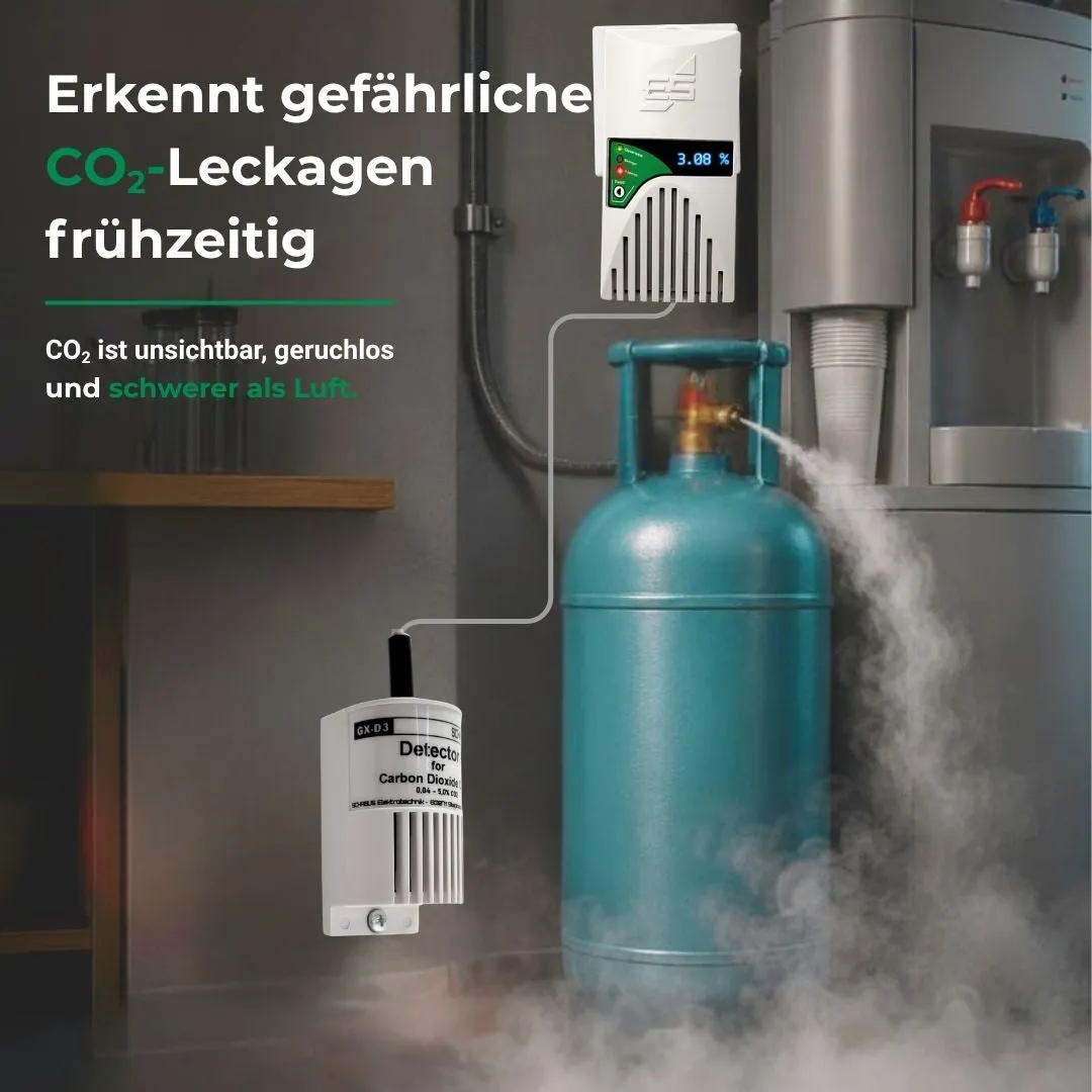 Schabus GX-D3 CO2-melder met externe sensor