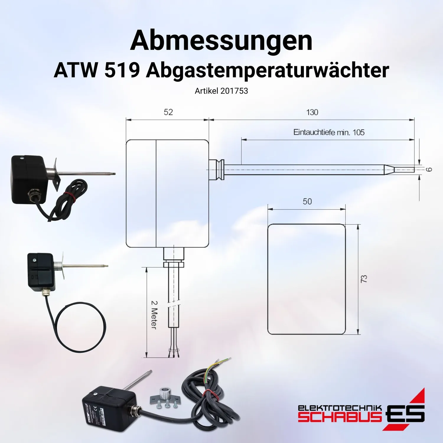 Schabus ATW 519 KDS temperatuurwachter voor afvoer