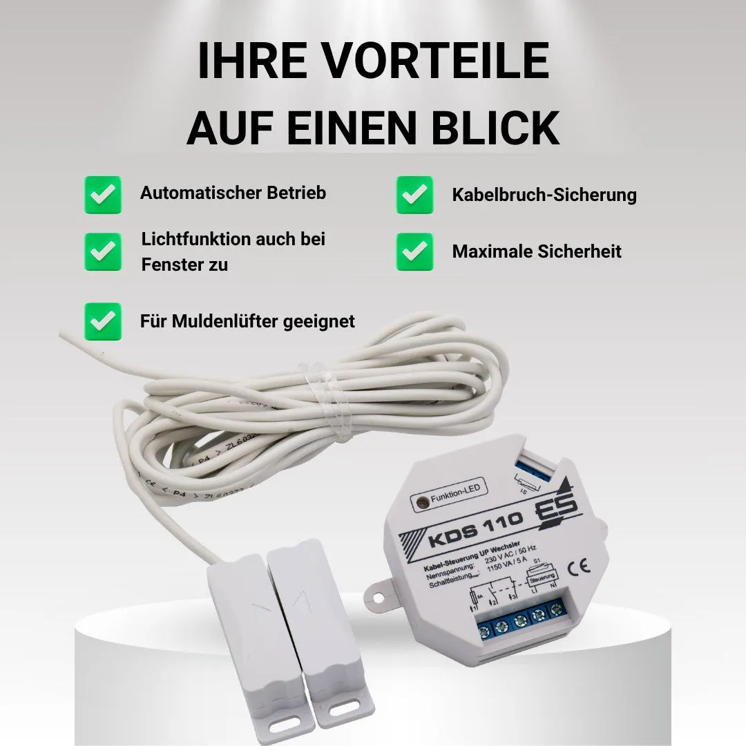 Schabus KDS 110 afzuigbesturing kabel DIBt 5A