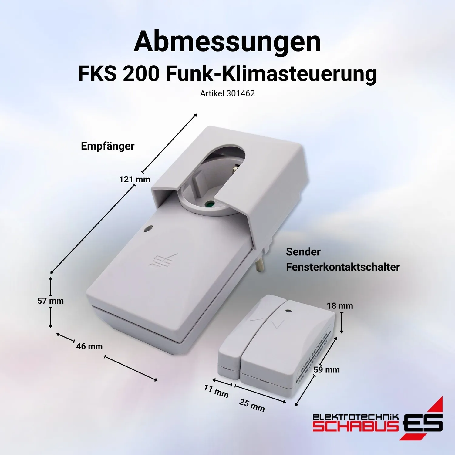 Schabus FKS 200 draadloze klimaatregeling tussenstekker