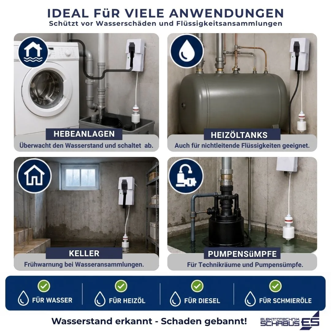 Schabus SHT 226 Aquastop watermelder met vlotterschakelaar