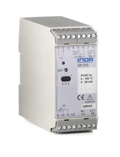 Inor SR535 temperatuurschakelaar Pt100 4-20 mA