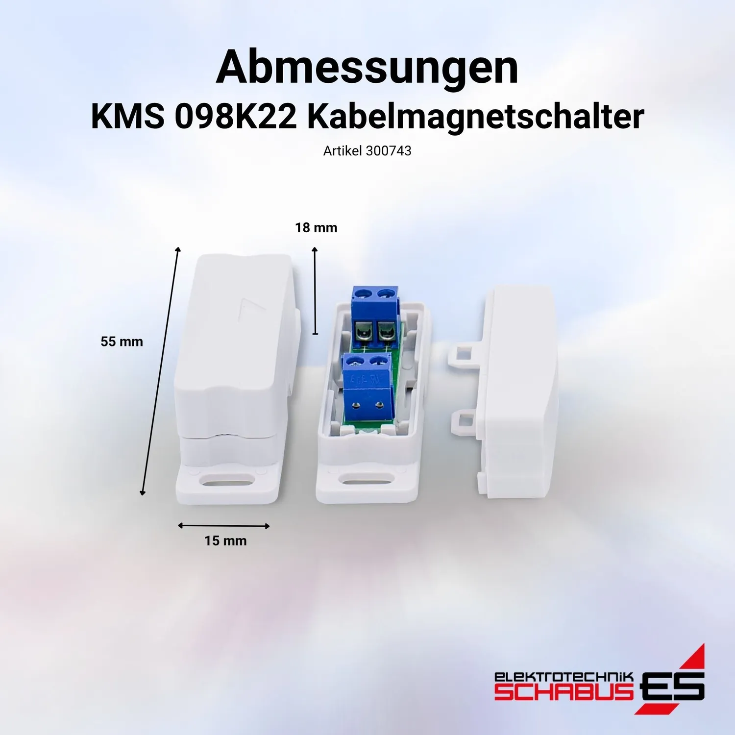 Schabus KMS 098K22 kabel-magneetschakelaar voor tweede raam