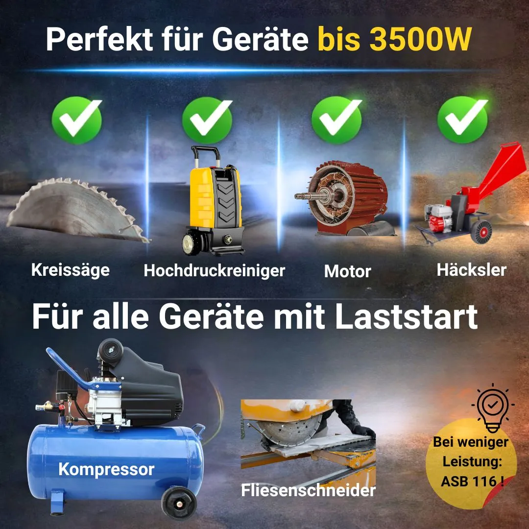 Schabus ASB 120 aanloopstroombegrenzer 3500 W/16 A voor motoren