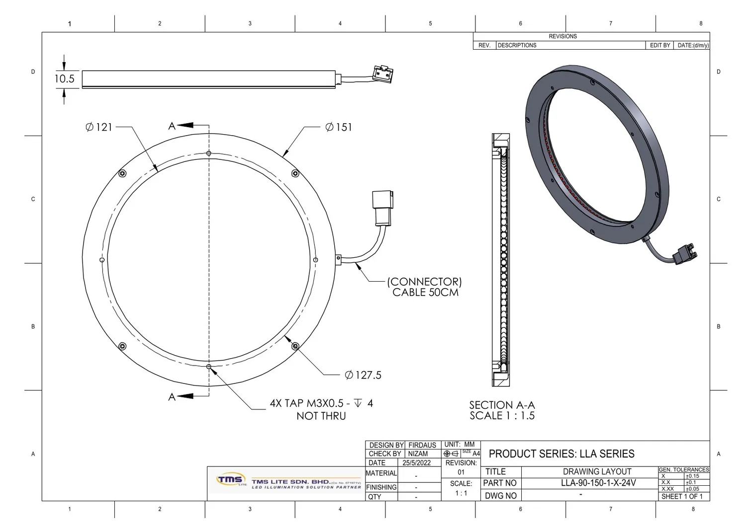 IoLite-vision LLA-90-150-1 ledverlichting 90°