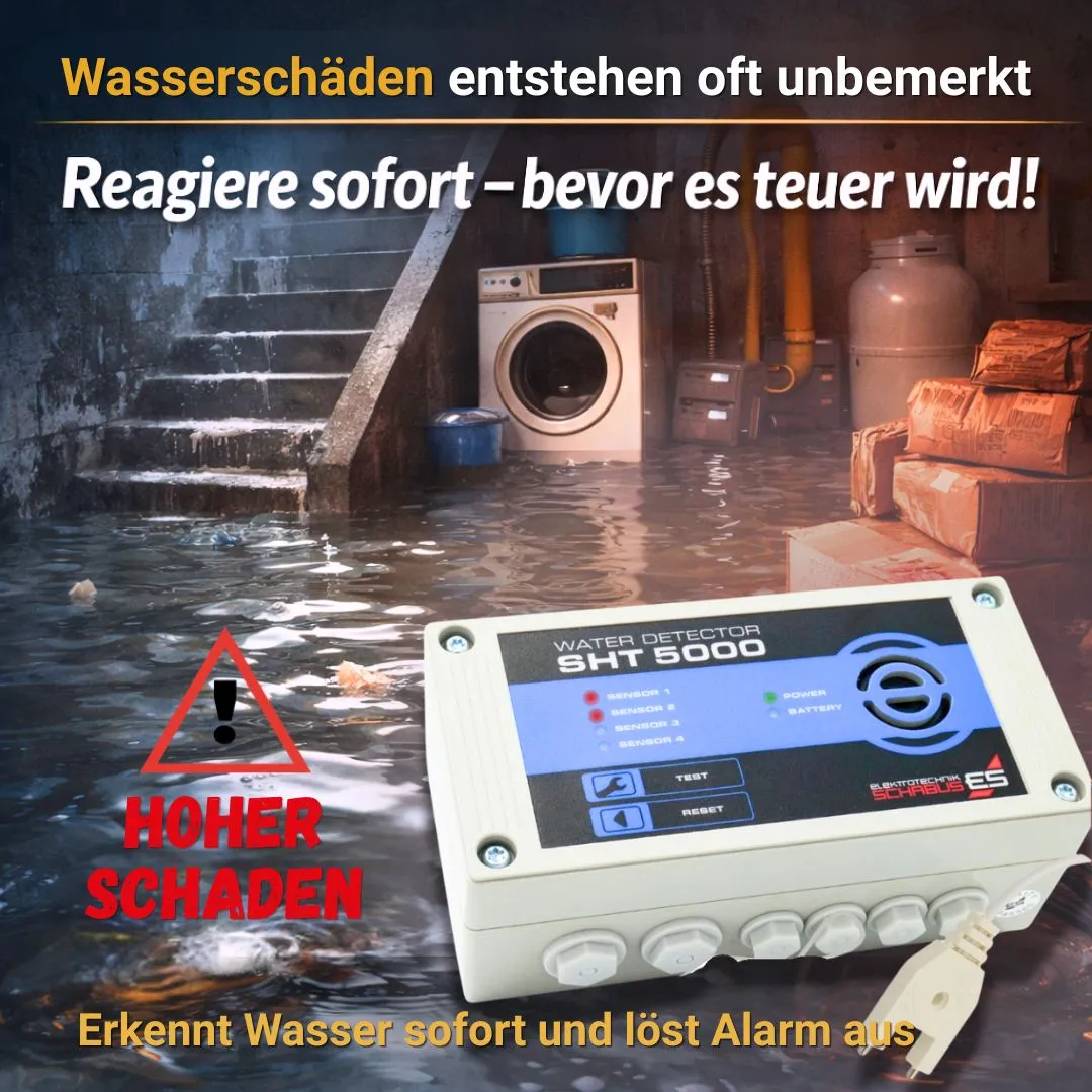 Schabus SHT 5000 watermelder met 4 zones en relais
