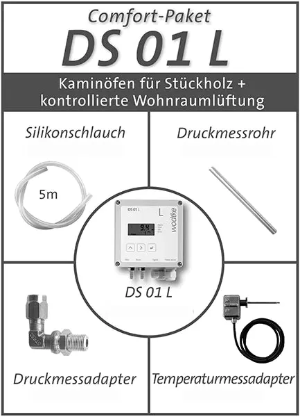 Schabus DS01 L onderdrukbewaker differentieeldrukcontroller