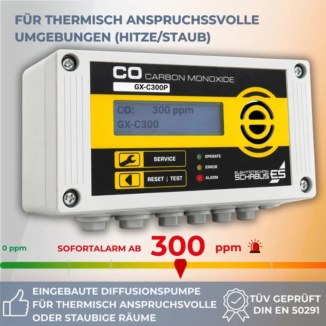 Schabus PROFI CO ALARM GX-C300P koolmonoxidemelder