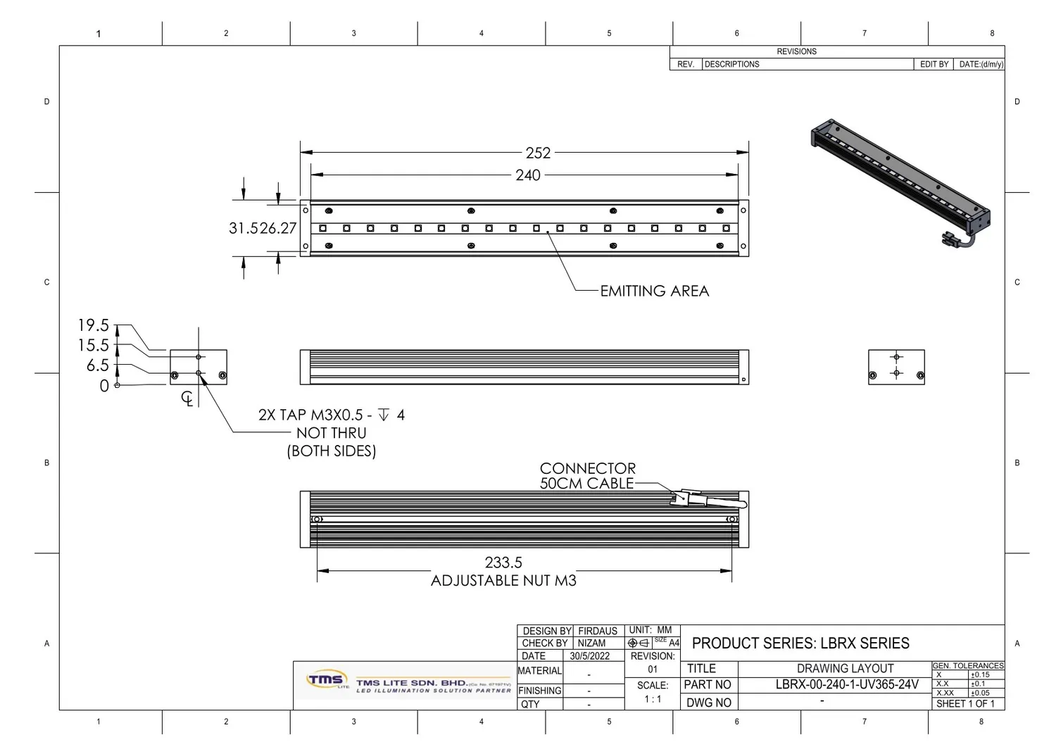 IoLite-vision LBRX-00-240-l UV-verlichting