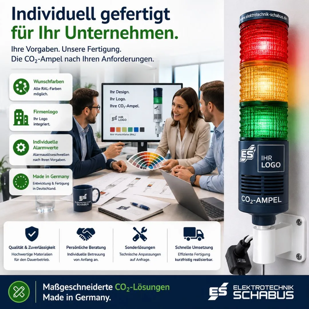 Schabus CO2-stoplicht Customized instelbare drempels